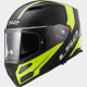 CASQUE MODULABLE FF324 METRO RAPID BLACK MAT YELLOW BRILLANT